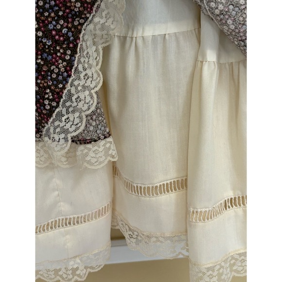 Jessica's Gunnies San Francisco vintage skirt, brown floral, prairiecore, 70s - Picture 4 of 6